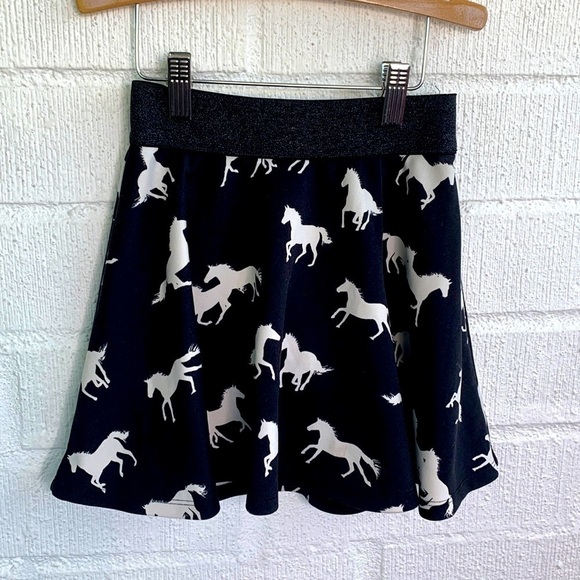 Sonoma Other - Sonoma Girl Kids Black Horse Short Skort Skirt sz 7